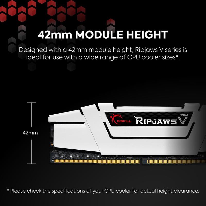 RAM G.SKILL Ripjaws Série V (XMP) DDR4 16 GB (2x8 GB) 3200 MHz